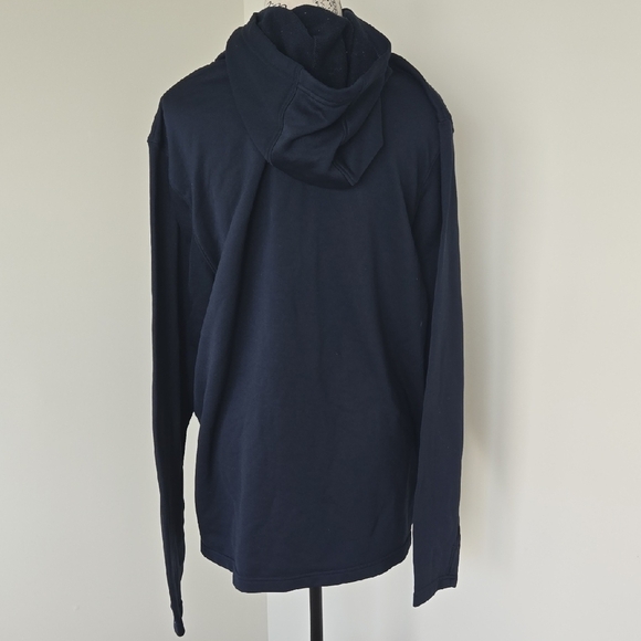 Old Navy Men's Dark Blue Hoodie - Picture 3 of 3